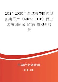 2024-2030年全球與中國微型熱電聯(lián)產(chǎn)（Micro CHP）行業(yè)發(fā)展調(diào)研及市場前景預(yù)測報(bào)告