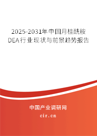 2025-2031年中國月桂酰胺DEA行業(yè)現(xiàn)狀與前景趨勢報(bào)告