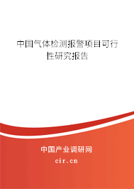 中國(guó)氣體檢測(cè)報(bào)警項(xiàng)目可行性研究報(bào)告