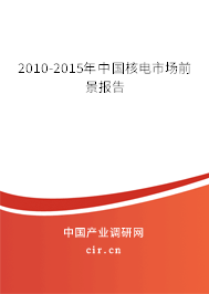 2010-2015年中國核電市場前景報(bào)告 2010-2015年中國核電市場前景報(bào)告