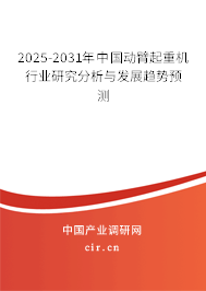 2025-2031年中國動(dòng)臂起重機(jī)行業(yè)研究分析與發(fā)展趨勢預(yù)測