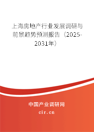 上海房地產(chǎn)行業(yè)發(fā)展調(diào)研與前景趨勢預(yù)測報告（2025-2031年）