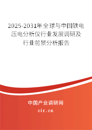 2025-2031年全球與中國(guó)鐵電壓電分析儀行業(yè)發(fā)展調(diào)研及行業(yè)前景分析報(bào)告