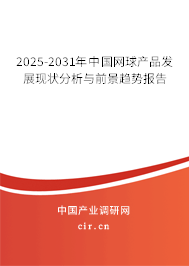 2025-2031年中國網(wǎng)球產(chǎn)品發(fā)展現(xiàn)狀分析與前景趨勢報告
