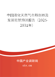 中國液化天然氣市場剖析及發(fā)展前景預(yù)測報告（2025-2031年）