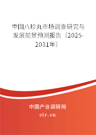 中國八珍丸市場調(diào)查研究與發(fā)展前景預(yù)測報(bào)告（2025-2031年）
