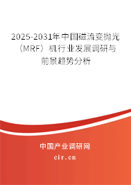 2025-2031年中國磁流變拋光（MRF）機(jī)行業(yè)發(fā)展調(diào)研與前景趨勢分析