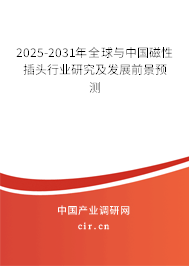 2025-2031年全球與中國(guó)磁性插頭行業(yè)研究及發(fā)展前景預(yù)測(cè)