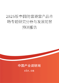 2025版中國防雷避雷產(chǎn)品市場專題研究分析與發(fā)展前景預(yù)測報(bào)告