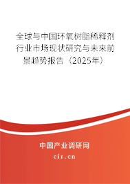 全球與中國(guó)環(huán)氧樹(shù)脂稀釋劑行業(yè)市場(chǎng)現(xiàn)狀研究與未來(lái)前景趨勢(shì)報(bào)告（2025年）