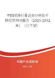 中國(guó)民爆行業(yè)調(diào)查分析及市場(chǎng)前景預(yù)測(cè)報(bào)告（2025-2031年）（已下架）