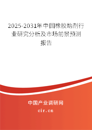 2025-2031年中國橡膠助劑行業(yè)研究分析及市場前景預(yù)測報告