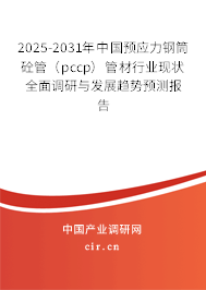 2025-2031年中國預(yù)應(yīng)力鋼筒砼管（pccp）管材行業(yè)現(xiàn)狀全面調(diào)研與發(fā)展趨勢預(yù)測報告