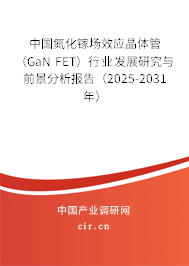中國氮化鎵場效應(yīng)晶體管（GaN FET）行業(yè)發(fā)展研究與前景分析報告（2025-2031年）