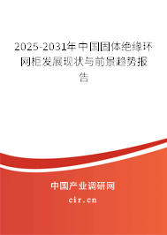2025-2031年中國(guó)固體絕緣環(huán)網(wǎng)柜發(fā)展現(xiàn)狀與前景趨勢(shì)報(bào)告