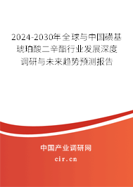 2024-2030年全球與中國磺基琥珀酸二辛酯行業(yè)發(fā)展深度調(diào)研與未來趨勢預測報告