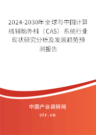 2024-2030年全球與中國計算機輔助外科（CAS）系統(tǒng)行業(yè)現(xiàn)狀研究分析及發(fā)展趨勢預(yù)測報告