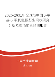 2025-2031年全球與中國S-甲基-L-半胱氨酸行業(yè)現(xiàn)狀研究分析及市場前景預(yù)測報(bào)告