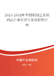 2025-2031年中國銅加工及銅制品行業(yè)現(xiàn)狀與發(fā)展趨勢分析