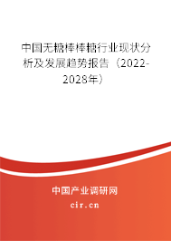中國無糖棒棒糖行業(yè)現(xiàn)狀分析及發(fā)展趨勢報告（2022-2028年）