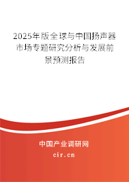 2025年版全球與中國(guó)揚(yáng)聲器市場(chǎng)專題研究分析與發(fā)展前景預(yù)測(cè)報(bào)告