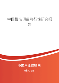 中國柑桔項目可行性研究報告