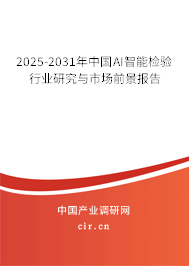 2025-2031年中國(guó)AI智能檢驗(yàn)行業(yè)研究與市場(chǎng)前景報(bào)告