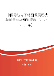 中國導(dǎo)航電子地圖發(fā)展現(xiàn)狀與前景趨勢預(yù)測報告（2025-2031年）