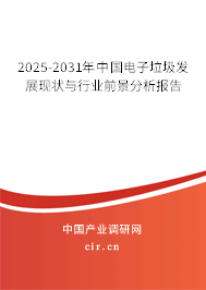 2025-2031年中國電子垃圾發(fā)展現狀與行業(yè)前景分析報告