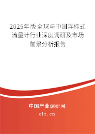 2025年版全球與中國(guó)浮標(biāo)式流量計(jì)行業(yè)深度調(diào)研及市場(chǎng)前景分析報(bào)告