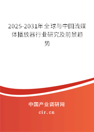 2025-2031年全球與中國流媒體播放器行業(yè)研究及前景趨勢