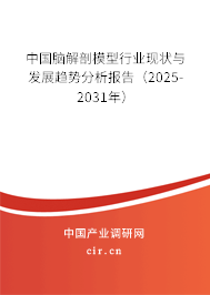 中國腦解剖模型行業(yè)現(xiàn)狀與發(fā)展趨勢分析報告（2025-2031年）