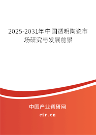 2025-2031年中國透明陶瓷市場研究與發(fā)展前景