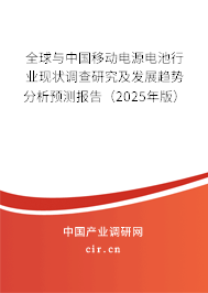 全球與中國(guó)移動(dòng)電源電池行業(yè)現(xiàn)狀調(diào)查研究及發(fā)展趨勢(shì)分析預(yù)測(cè)報(bào)告（2024年版）