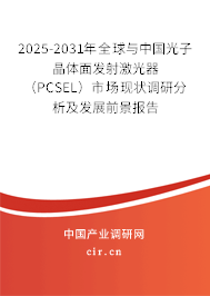 2025-2031年全球與中國光子晶體面發(fā)射激光器（PCSEL）市場現狀調研分析及發(fā)展前景報告