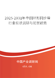 2025-2031年中國環(huán)形同步帶行業(yè)現(xiàn)狀調研與前景趨勢