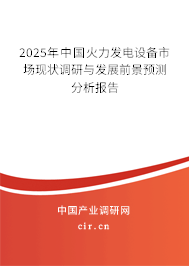 2025年中國火力發(fā)電設(shè)備市場(chǎng)現(xiàn)狀調(diào)研與發(fā)展前景預(yù)測(cè)分析報(bào)告