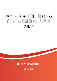 2025-2031年中國(guó)三銷軸式萬(wàn)向節(jié)行業(yè)發(fā)展研究與前景趨勢(shì)報(bào)告