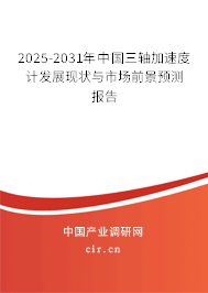 2025-2031年中國三軸加速度計(jì)發(fā)展現(xiàn)狀與市場前景預(yù)測報(bào)告