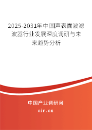 2025-2031年中國聲表面波濾波器行業(yè)發(fā)展深度調(diào)研與未來趨勢分析 2025-2031年中國聲表面波濾波器行業(yè)發(fā)展深度調(diào)研與未來趨勢分析