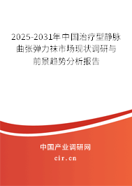 2025-2031年中國治療型靜脈曲張彈力襪市場現(xiàn)狀調(diào)研與前景趨勢分析報(bào)告
