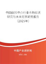 中國保險(xiǎn)中介行業(yè)市場現(xiàn)狀研究與未來前景趨勢報(bào)告（2025年）