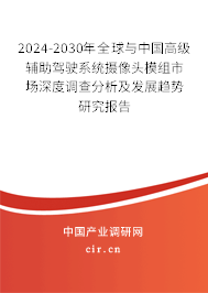 2024-2030年全球與中國(guó)高級(jí)輔助駕駛系統(tǒng)攝像頭模組市場(chǎng)深度調(diào)查分析及發(fā)展趨勢(shì)研究報(bào)告