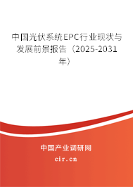 中國(guó)光伏系統(tǒng)EPC行業(yè)現(xiàn)狀與發(fā)展前景報(bào)告（2025-2031年）