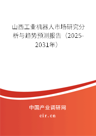 山西工業(yè)機(jī)器人市場(chǎng)研究分析與趨勢(shì)預(yù)測(cè)報(bào)告（2025-2031年）