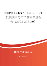中國(guó)水下機(jī)器人（ROV）行業(yè)發(fā)展調(diào)研與市場(chǎng)前景預(yù)測(cè)報(bào)告（2025-2031年）