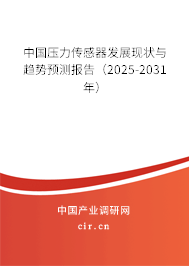 中國(guó)壓力傳感器發(fā)展現(xiàn)狀與趨勢(shì)預(yù)測(cè)報(bào)告（2025-2031年）