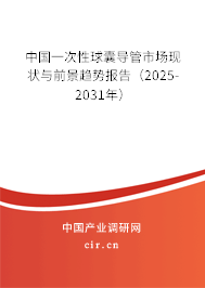 中國一次性球囊導(dǎo)管市場現(xiàn)狀與前景趨勢報(bào)告（2025-2031年）