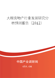 大理房地產(chǎn)行業(yè)發(fā)展研究分析預(yù)測(cè)報(bào)告(2012) 大理房地產(chǎn)行業(yè)發(fā)展研究分析預(yù)測(cè)報(bào)告(2012)