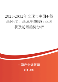 2025-2031年全球與中國(guó)4-氨基N-叔丁基苯甲酰胺行業(yè)現(xiàn)狀及前景趨勢(shì)分析